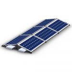 AR2 SYSTEMS Комплект за монтаж на плосък покрив, Южно изложение, със затежняващи плочи (без пробиване на покрива)